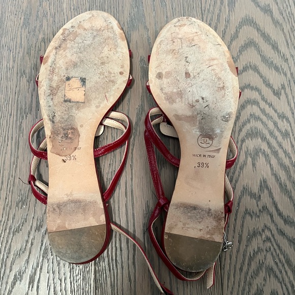 Genuine Channel Red Sandal Flat!' - Picture 3 of 8